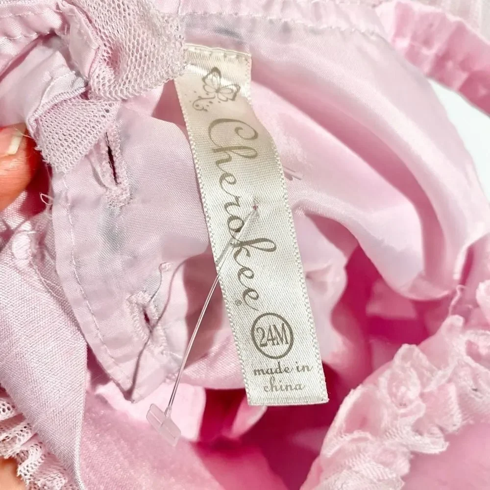 Pink taffeta ruffle formal dress